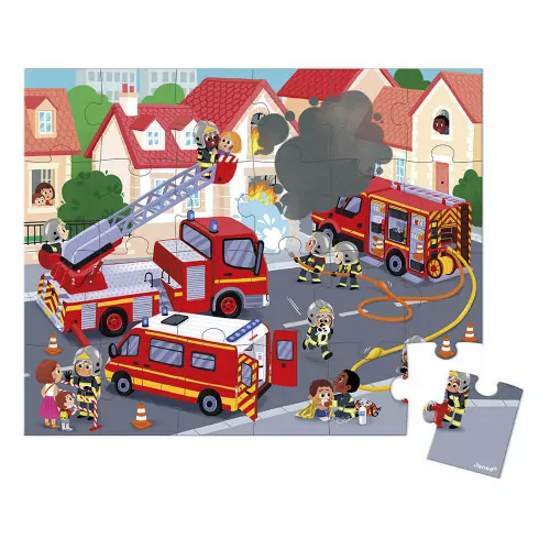 puzzle-firemen-24-pieces Janod puzzle Vatrogasci