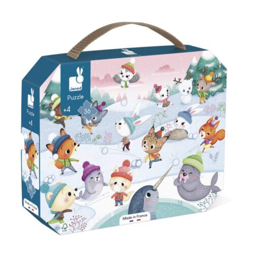 puzzle-snjezna-zabava1 Janod Puzzle Snježna zabava