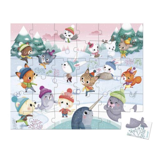 puzzle-snjezna-zabava2 Janod Puzzle Snježna zabava
