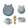 rabbit-multi-mix2 Liewood set za jelo Vivi Rabbit Blue Multi Mix