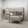 FLEXA CLASSIC Semi-high kutni krevet s ravnim ljestvama 90x200