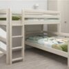 FLEXA CLASSIC Semi-high kutni krevet s ravnim ljestvama 90x200
