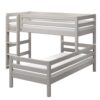 FLEXA CLASSIC Semi-high kutni krevet s ravnim ljestvama 90x200