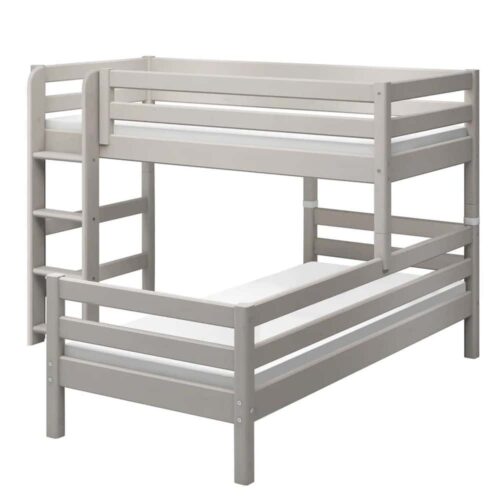 FLEXA CLASSIC Semi-high kutni krevet s ravnim ljestvama 90x200