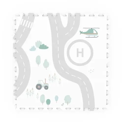 Podloga za igru/puzzle - Cesta (120 x 180 cm)