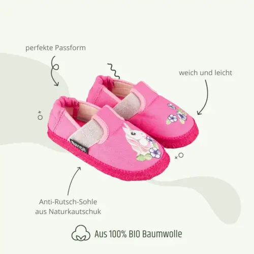 Nanga roze šlapice Jednorog 31-34