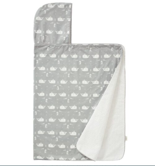 Fresk ručnik sa kapuljačom kitovi Sivi