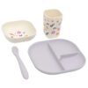 The Cotton Cloud silikonski set za jelo Lilac