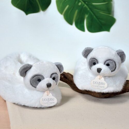 Doudou Plišane šlapice panda 0-6 mjeseci