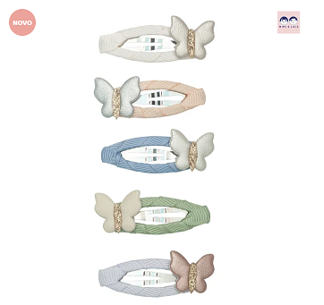 Mimi Dječje mini špangice-Leptiri (pastelni)