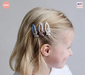 Mimi Dječje mini špangice-Leptiri (pastelni)