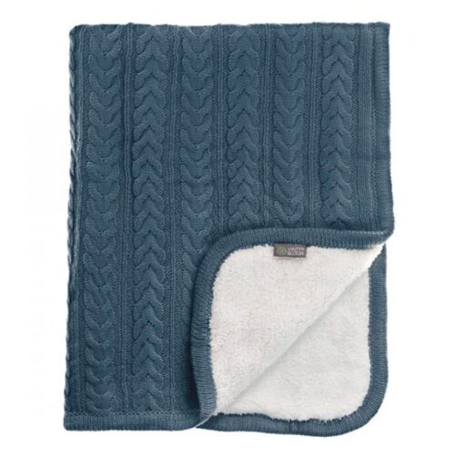 Winter & Bloom deka cuddly Storm blue
