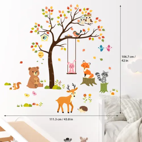 Decowall Drvo i Šumske životinja