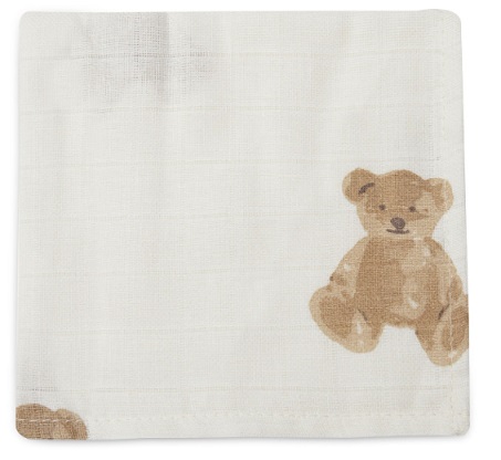Jollein Swaddle muslin-Teddy Bear 2kom
