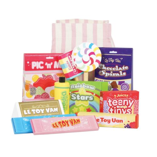 Drvena igračka Vreća puna slatkiša