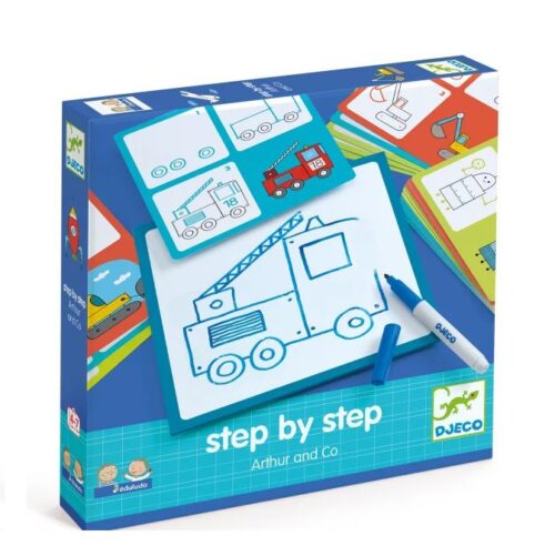 Djeco Crtanje korak po korak-vozila