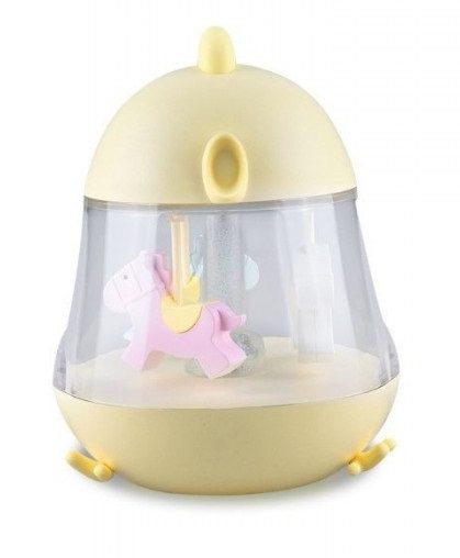 Rabbit and Friends lampa sa glazbenim vrtuljkom žuta