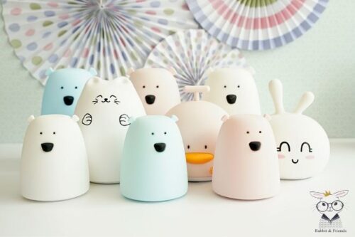 Rabbit&Friends Lampa zeko/USB bijela