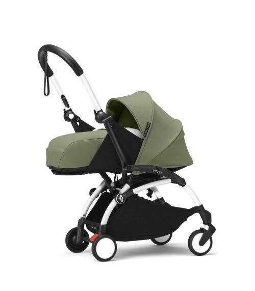 Stokke® YOYO³ kolica s mekanom košarom za novorođenče - bijela šasija