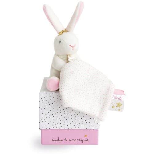 Doudou zeko s mazilicom Star Rabbit 10cm
