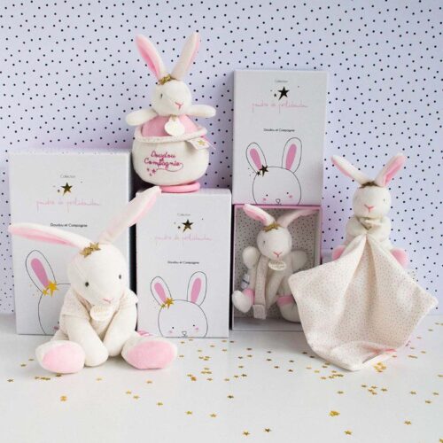 Doudou zeko s mazilicom Star Rabbit 10cm