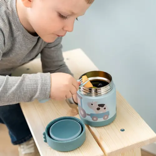 Done by deer termo posuda Tiny Farm Blue 300mL