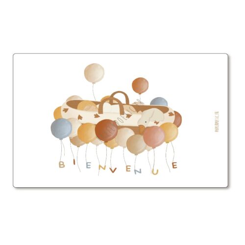 Papier Poetic čestitka Bienvenue