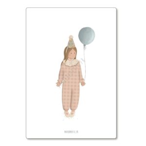 Papier Poetic čestitka Djevojčica s balonom