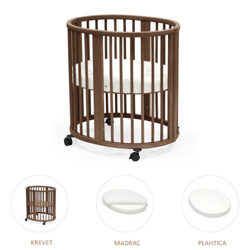STOKKE SLEEPI MINI BED WARM BROWN