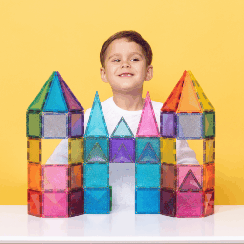 connetix glitter castle pack 48kom 3 connetix glitter castle pack 48kom