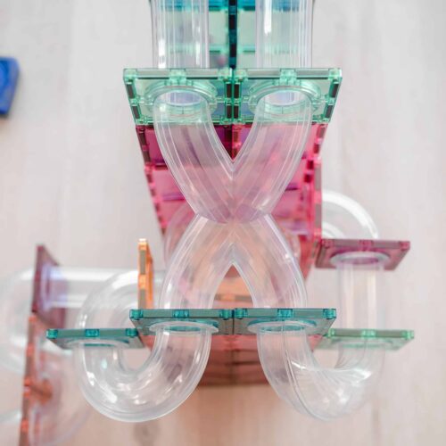 connetix pastel ball run extention pack 80