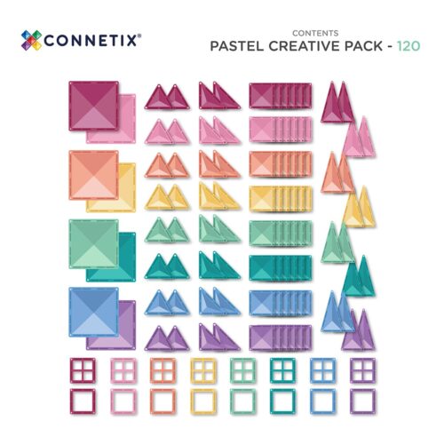 Connetix Pastel Creative pack 120kom