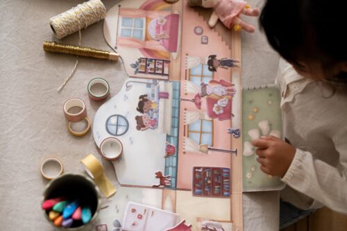 Little Dutch Knjižica s naljepnicama za višekratnu upotrebu Rosa & Friends