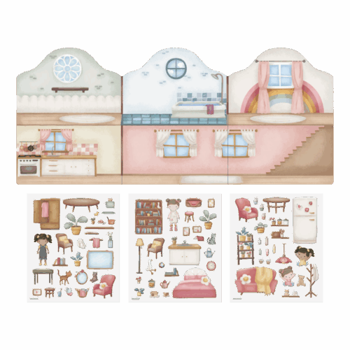 Little Dutch Knjižica s naljepnicama za višekratnu upotrebu Rosa & Friends