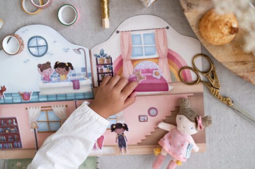 Little Dutch Knjižica s naljepnicama za višekratnu upotrebu Rosa & Friends