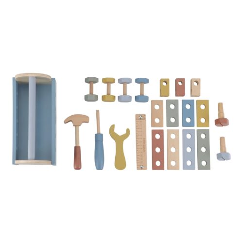 Little Dutch Drvena kutija s alatima Blue