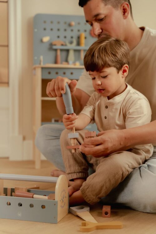 Little Dutch Drvena kutija s alatima Blue