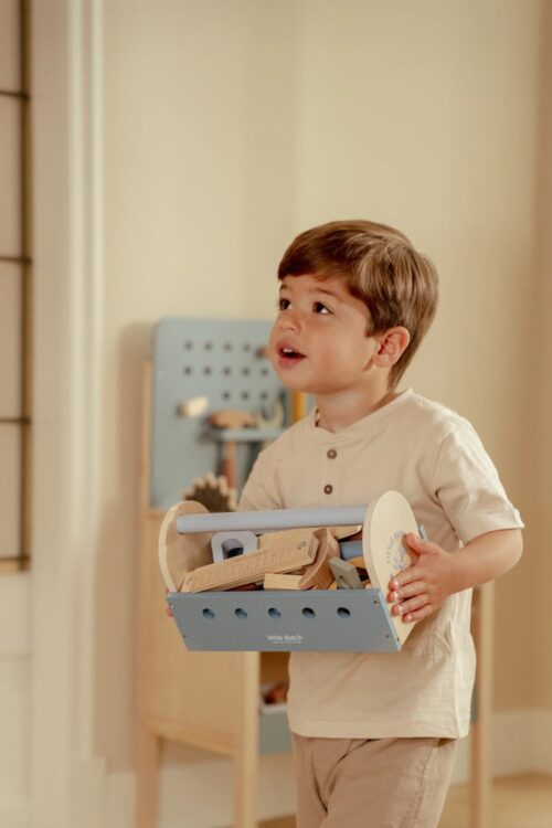 Little Dutch Drvena kutija s alatima Blue