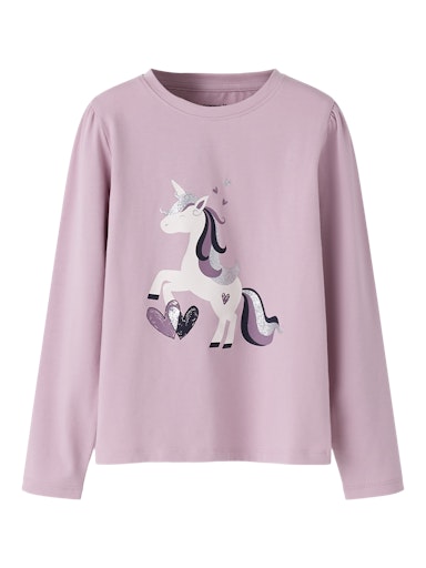 NAME IT Majica dugih rukava Jednorog Roza NAME IT Majica dugih rukava Jednorog Roza