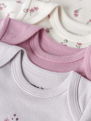 NAME IT Bodi kratkih rukava Cvjetići 3kom