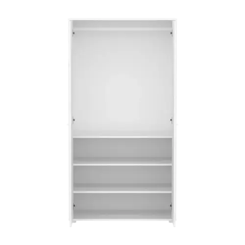 Flexa SAGA ormar, 2 vrata, bijela sa žljebovima