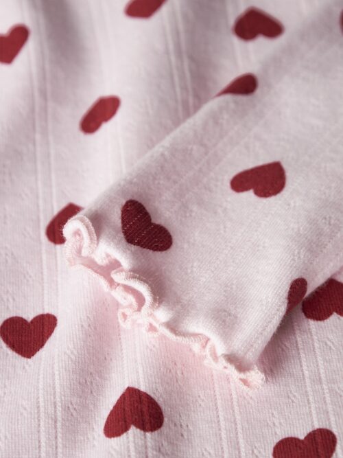 NAME IT Majica sa srcima Roza