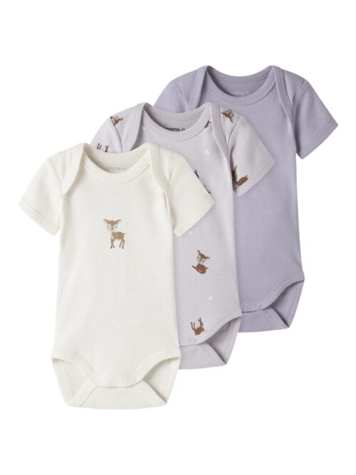 NAME IT Bodi kratkih rukava Lane 3kom