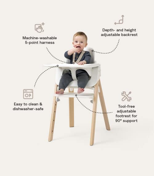 Stokke® Steps Hranilica Black/Warm Brown Stokke® Steps Hranilica Black/Warm Brown
