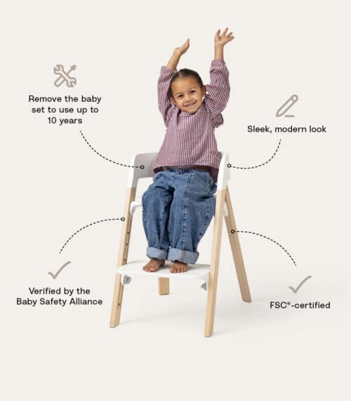 Stokke® Steps Hranilica Black/Warm Brown Stokke® Steps Hranilica Black/Warm Brown