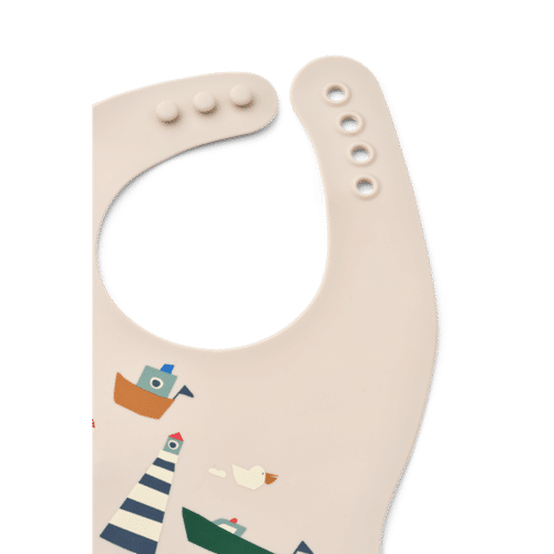 Liewood EMBER silikonski podbradnjak Sailing