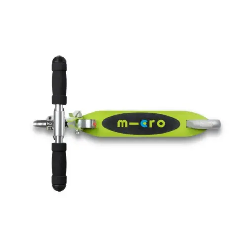 Micro Sprite romobil s LED kotačima žuto zeleni (5+i odrasli)