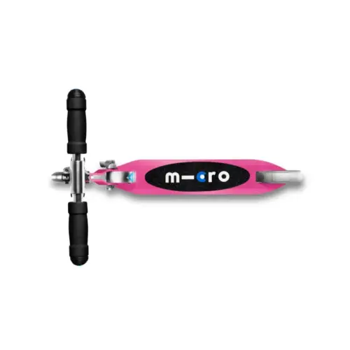 Micro Maxi  deluxe  sklopiv s LED kotačima Shocking Pink
