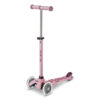 Mini Micro Deluxe Rock & Go 6 u 1 LED romobil roza