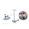Mini Micro Deluxe Rock & Go 6 u 1 LED romobil plava